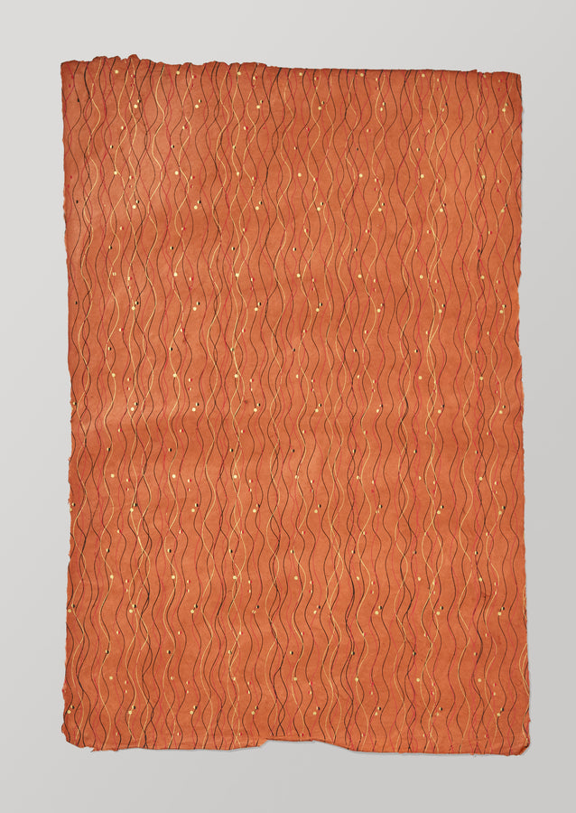 Wave Print Lokta Wrapping Paper | Multi