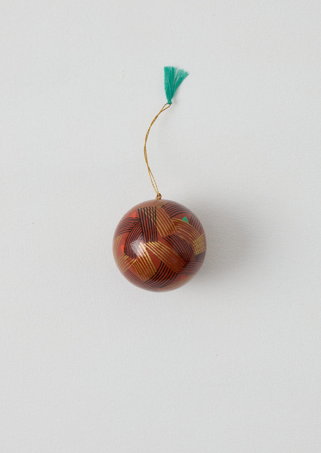Stave Hand Painted Bauble | Brick