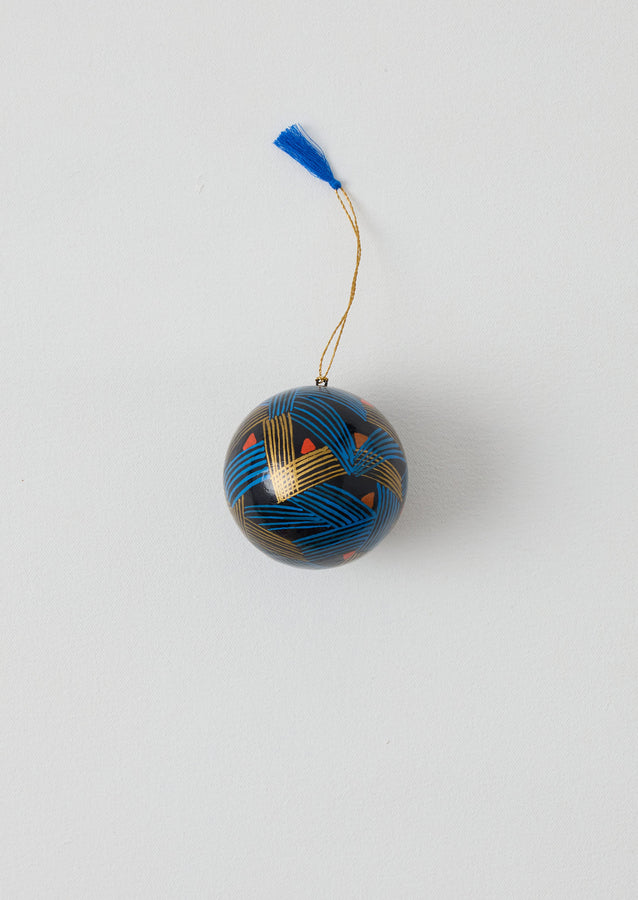 Stave Hand Painted Bauble | Midnight