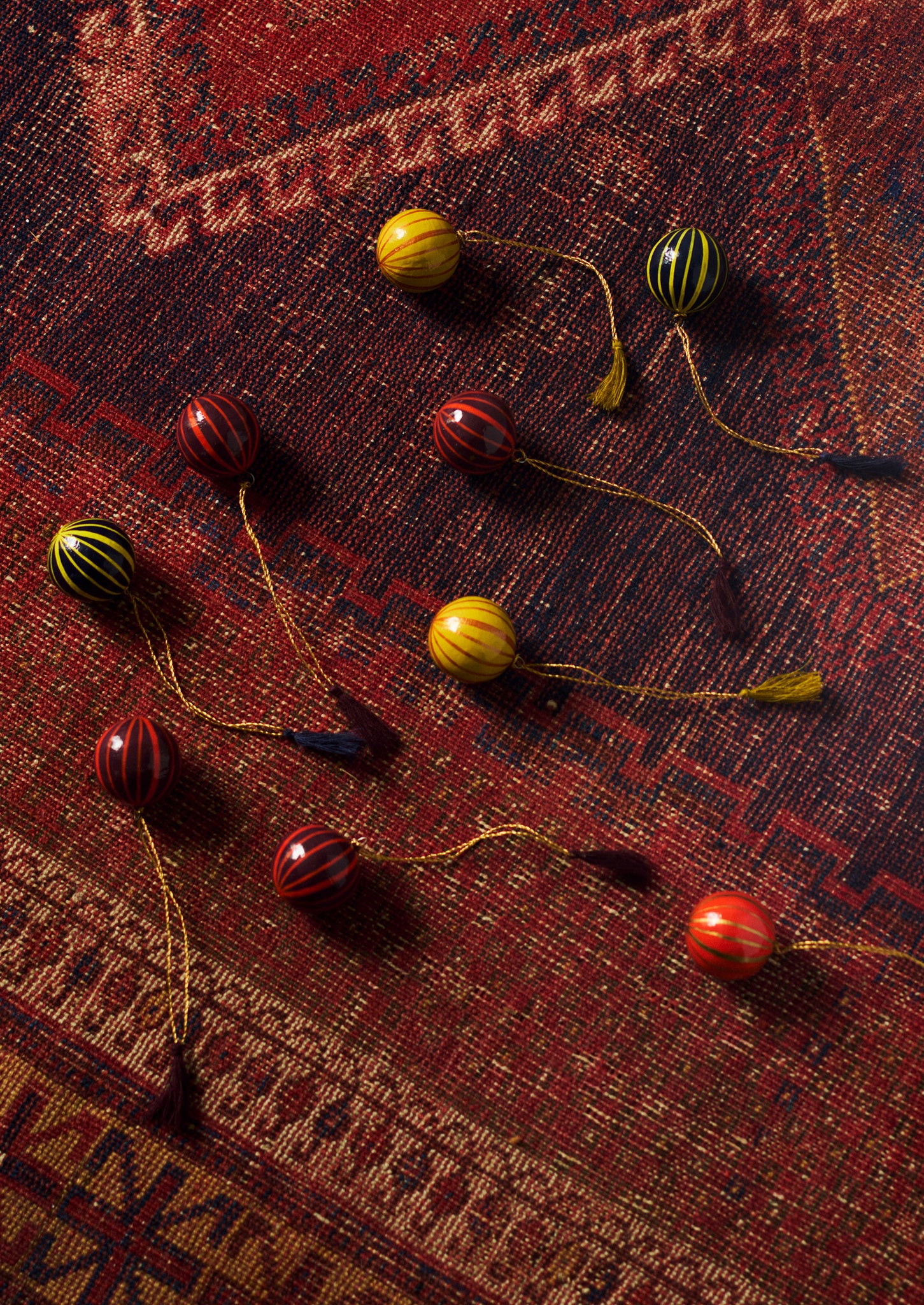 Mini Hand Painted Bauble Set | Multi