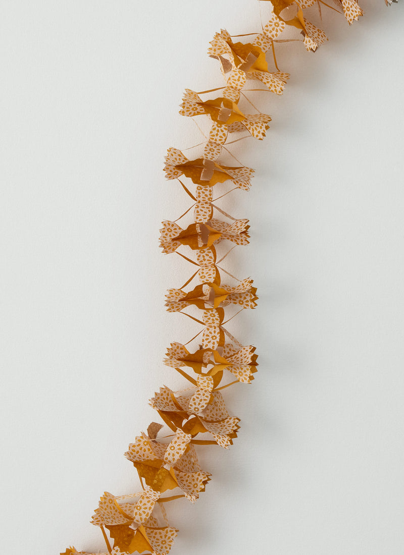 Printed Paper Streamer | Honey/Ecru
