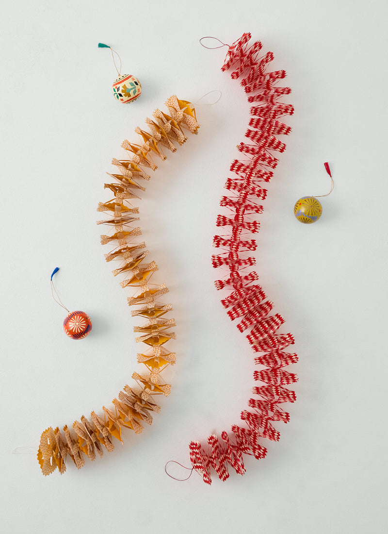 Printed Paper Streamer | Honey/Ecru