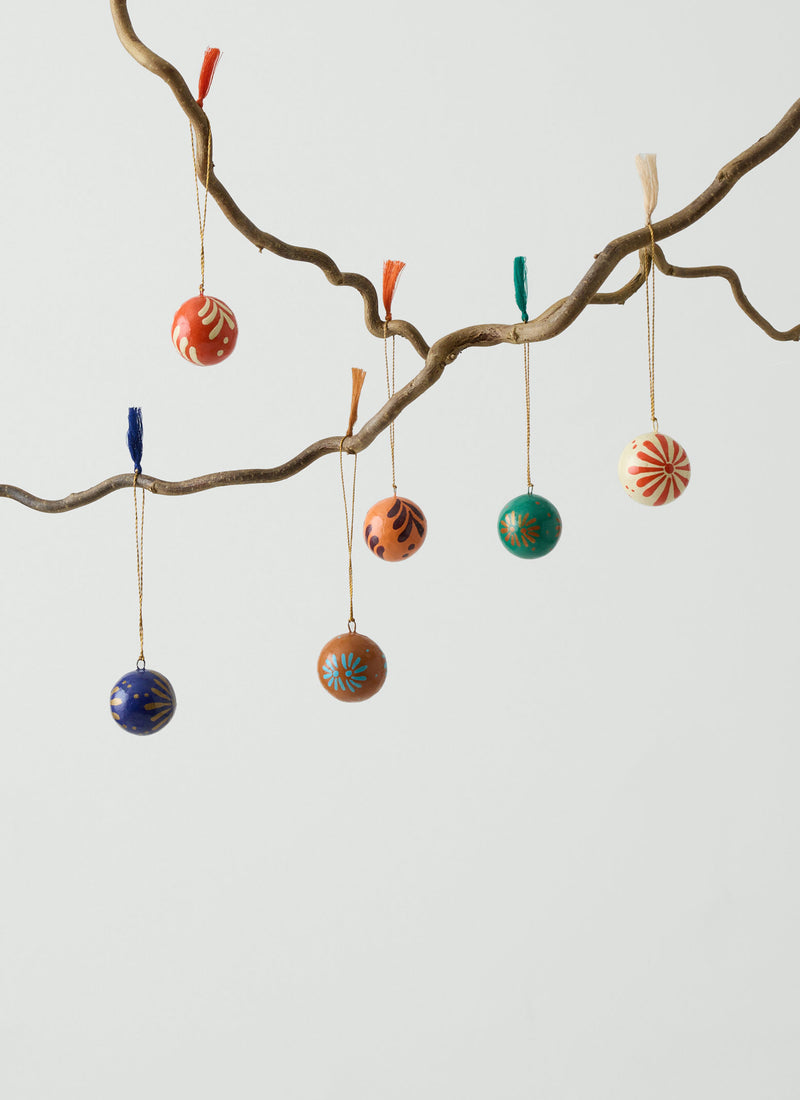 Mini Hand Painted Bauble Set | Multi