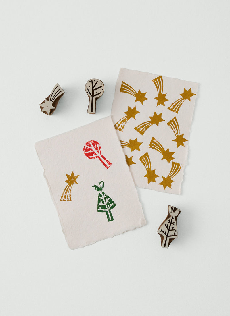 Winter Woodland Block Printing Kit | Natural