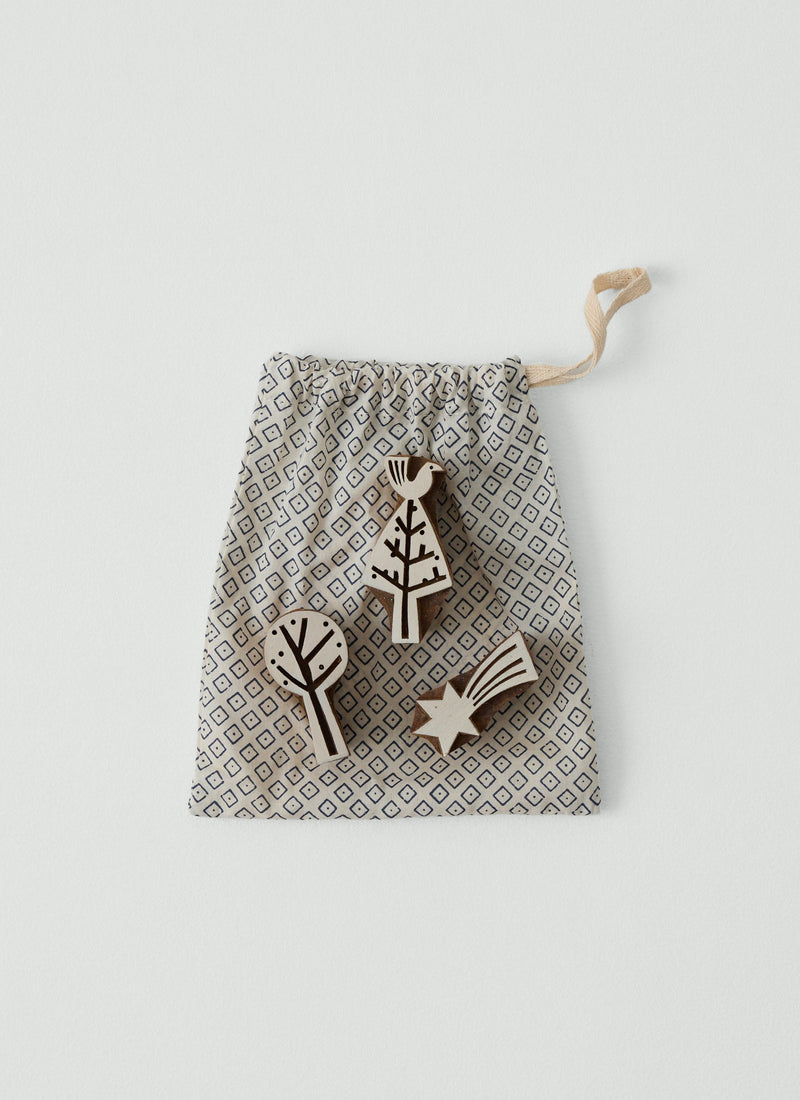 Winter Woodland Block Printing Kit | Natural
