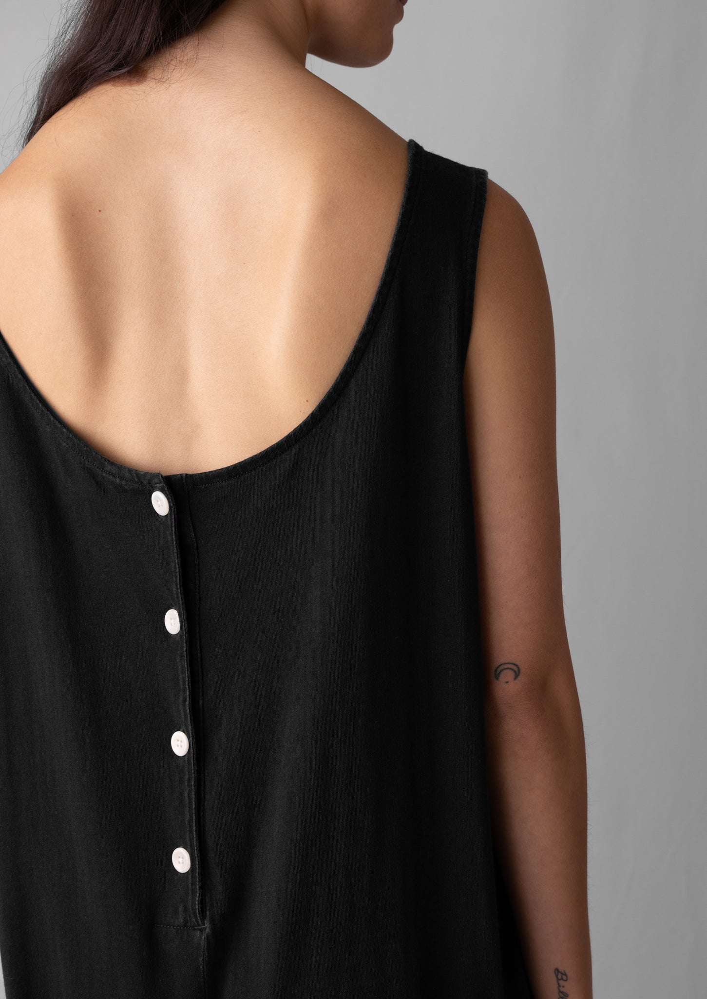 Lydia Jersey Jumpsuit Washed Black TOAST