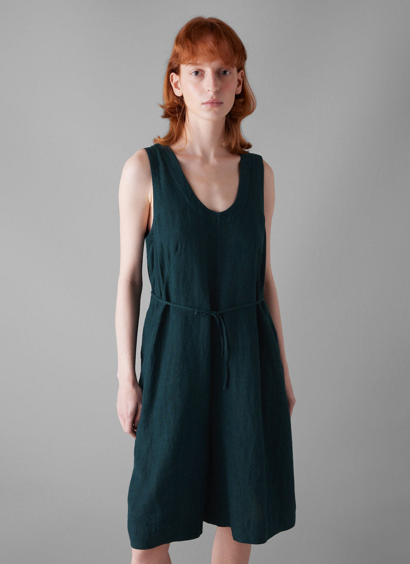 Garment Dyed Linen Short Jumpsuit | Puck