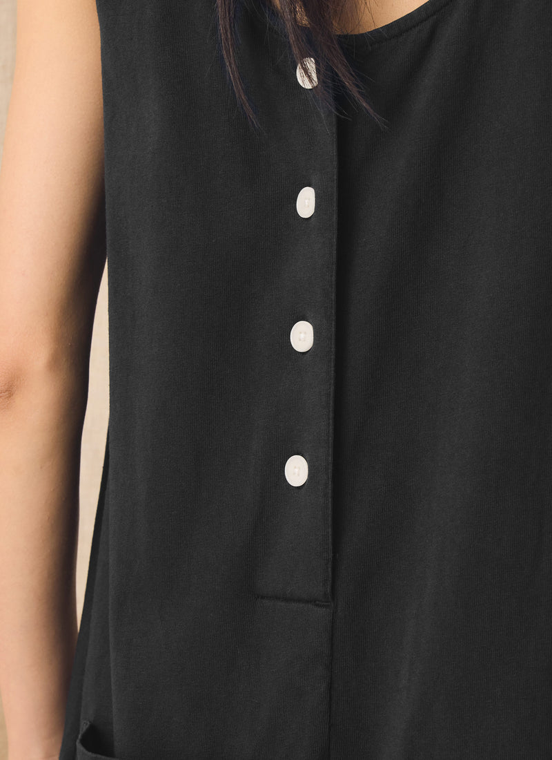 Lydia Jersey Jumpsuit | Washed Black