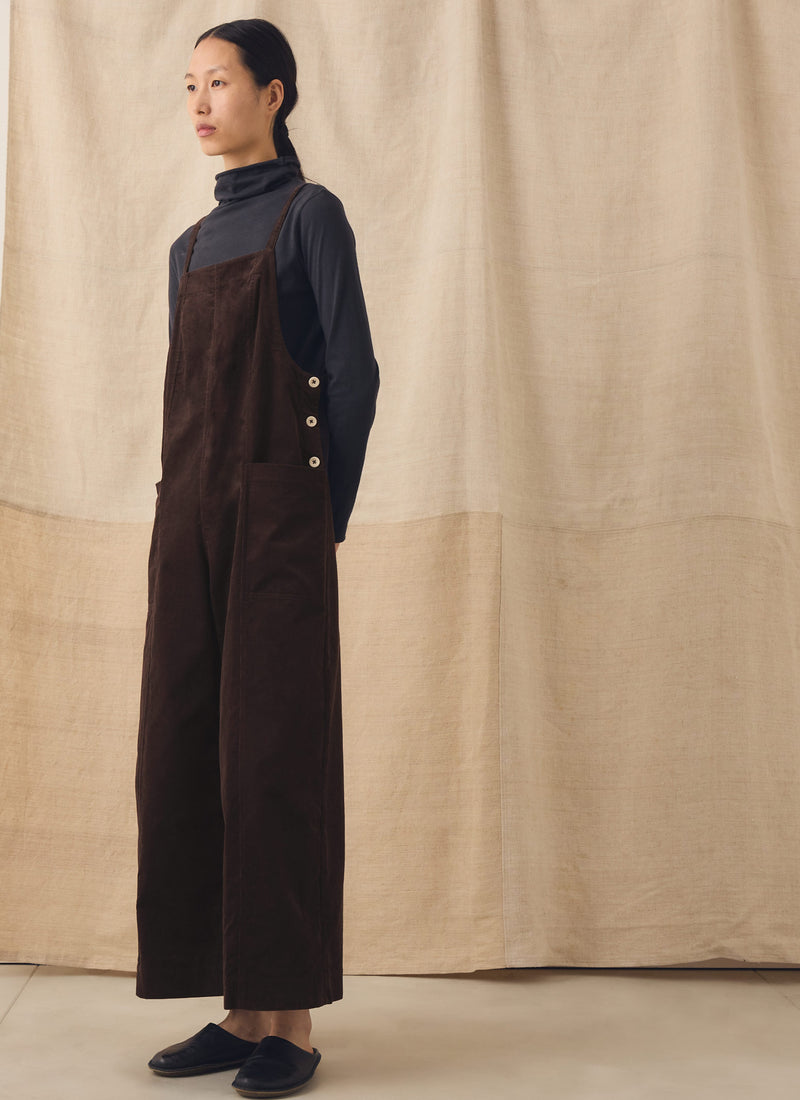 Cord Pocket Jumpsuit | Bitter Chocolate