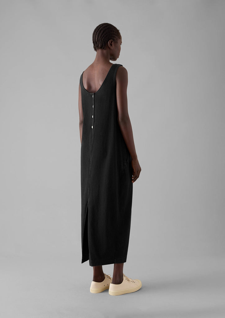 Lydia Jersey Shift Dress Washed Black TOAST