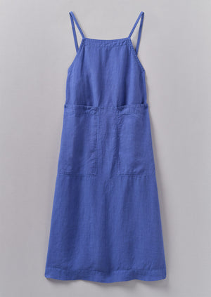 Garment Dyed Linen Apron Dress | Bilberry