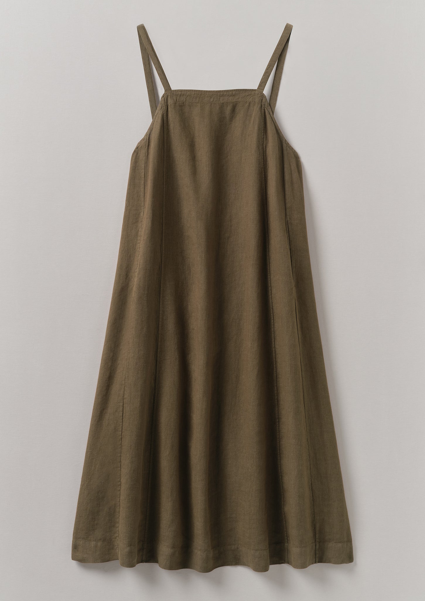 Garment Dyed Linen Apron Dress | Pear