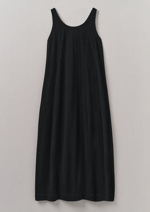 Jersey Cotton Easy Dress | Washed Black