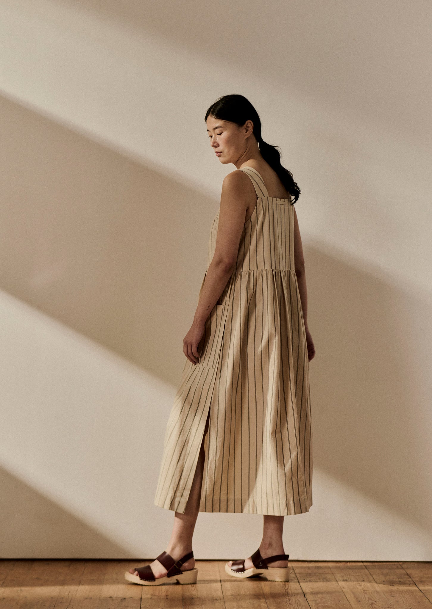 Stripe Cotton Pinafore Dress | Sail Cloth