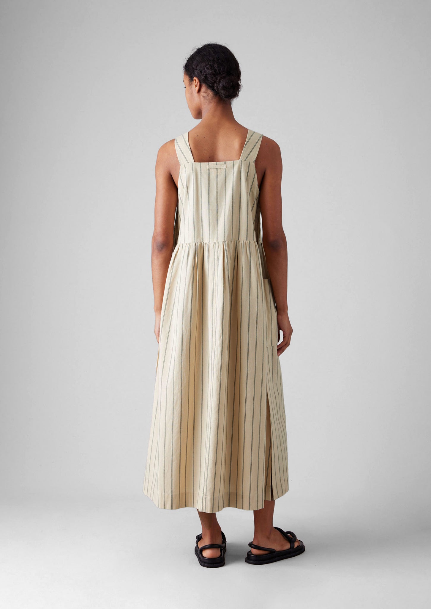 Stripe Cotton Pinafore Dress | Sail Cloth