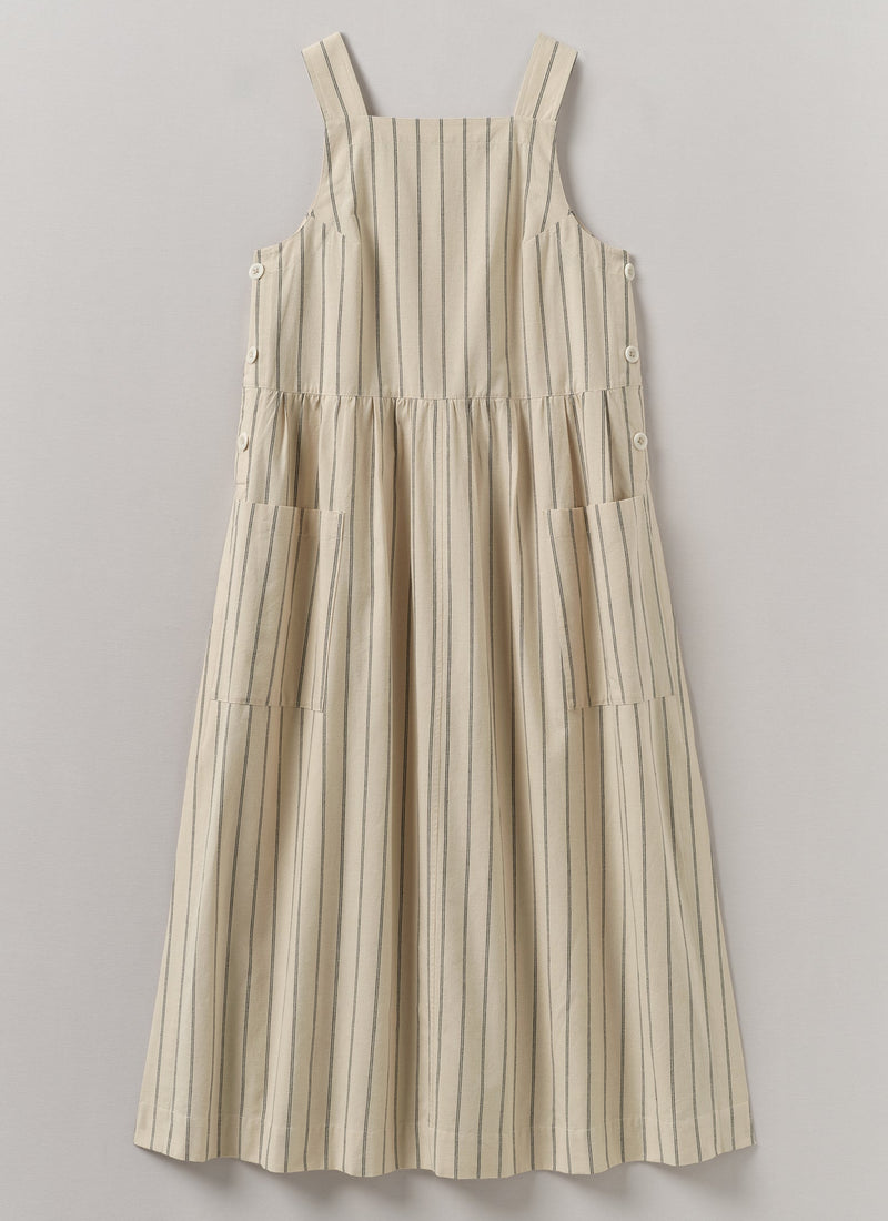 Stripe Cotton Pinafore Dress | Sail Cloth