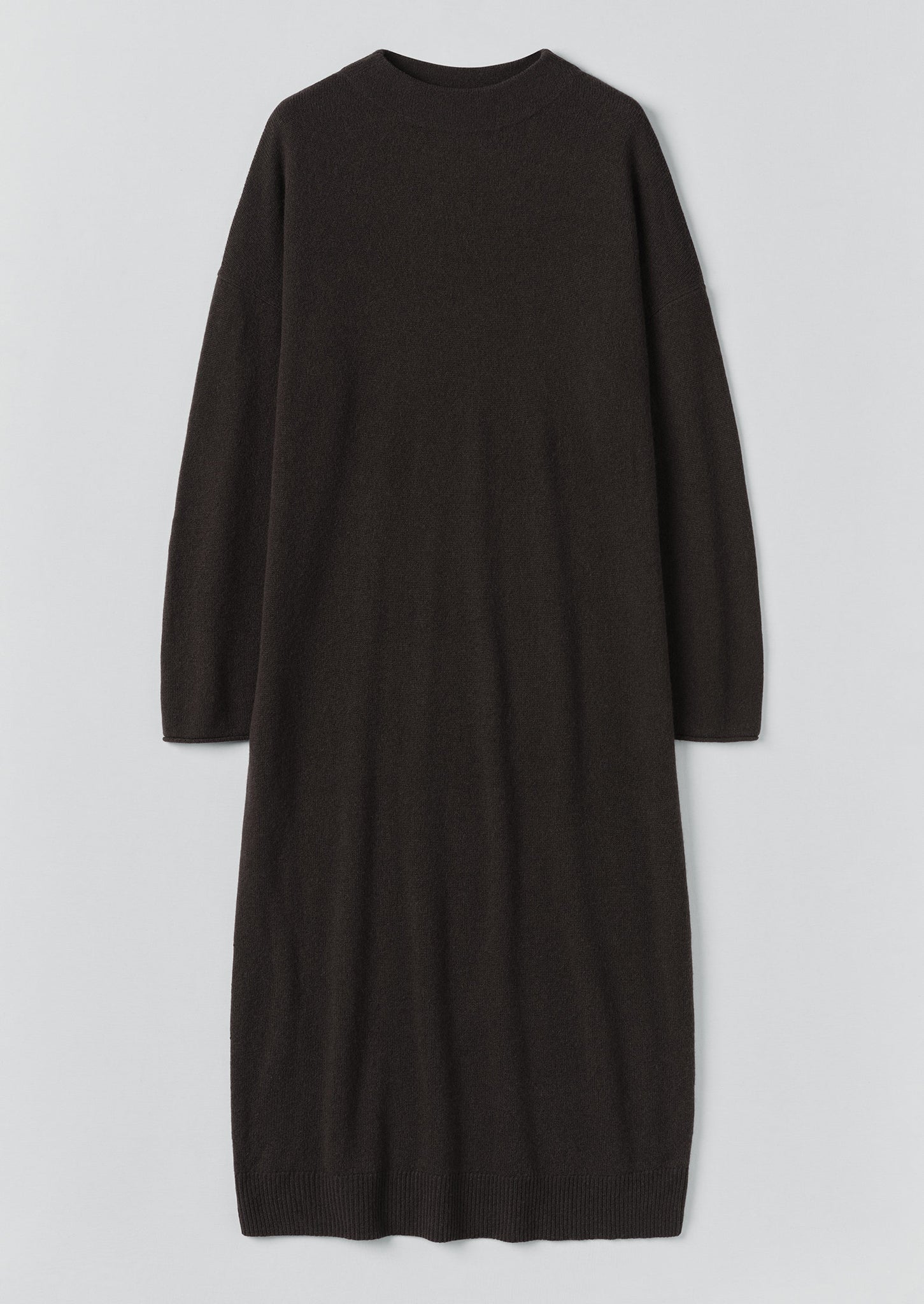 Wool Cashmere Jumper Dress | Brown Umber | TOAST