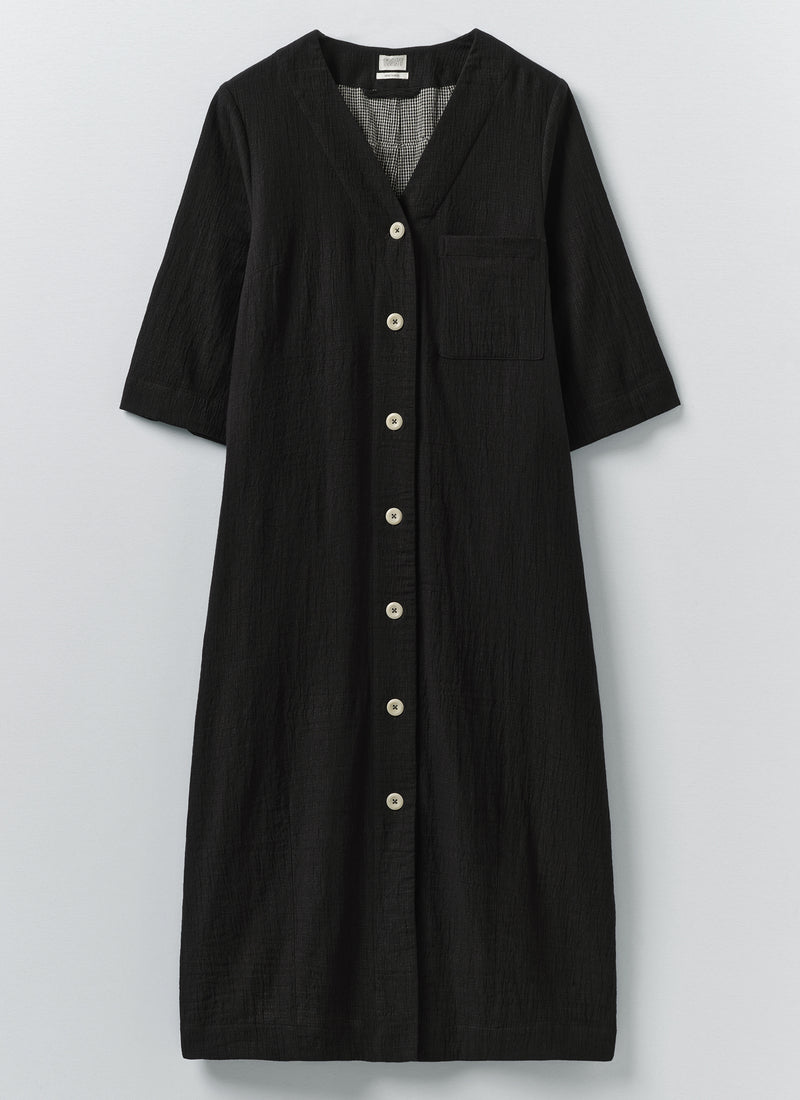 princess polly baby blue dress Self-Portrait Black Knit Buttoned Mini Dress main image 0