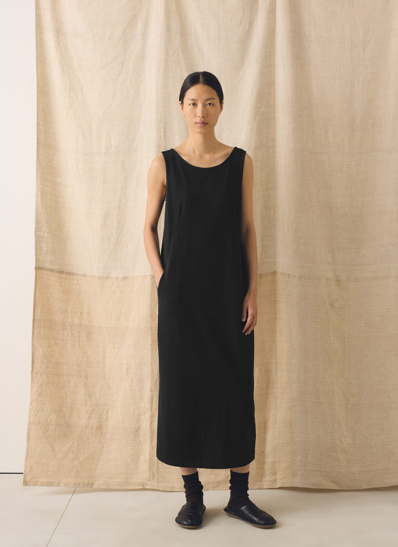Lydia Jersey Shift Dress | Washed Black
