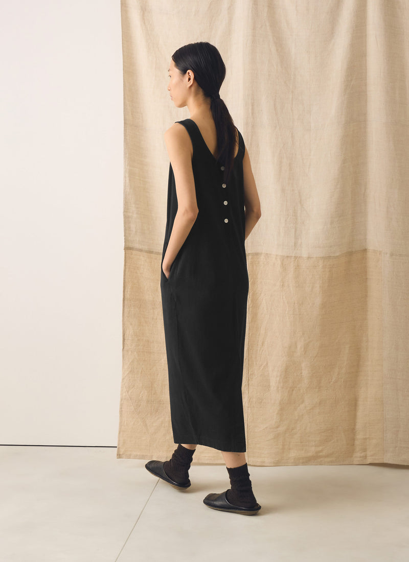 Lydia Jersey Shift Dress | Washed Black
