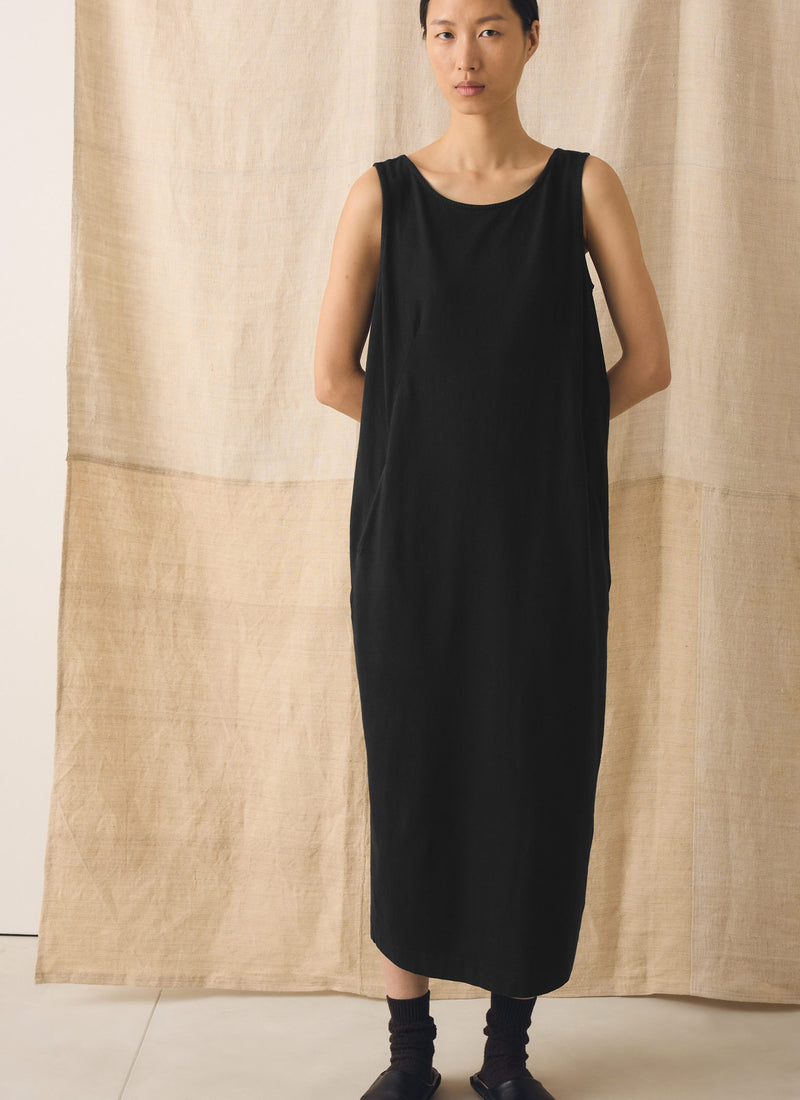 Lydia Jersey Shift Dress | Washed Black