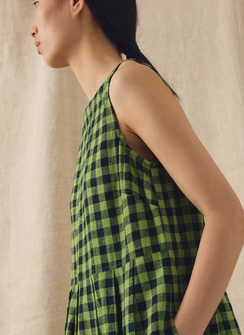 toast linen gingham dress MONTMARTE oversized linen dress