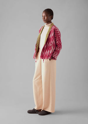 Ikat Kantha Jacket | Blues