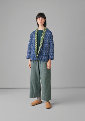 Ikat Kantha Jacket | Reds