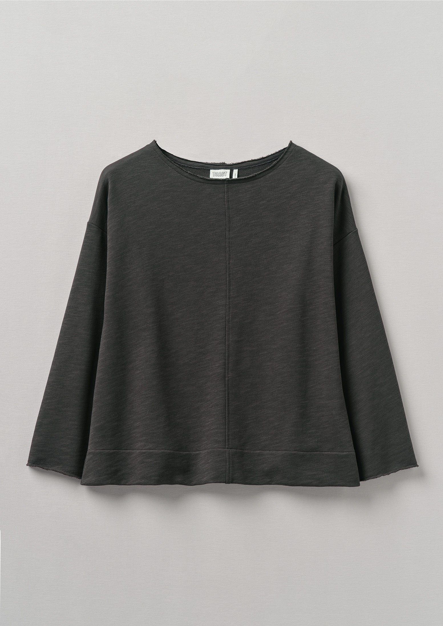 Loop Back Jersey Sweater | Charcoal | TOAST