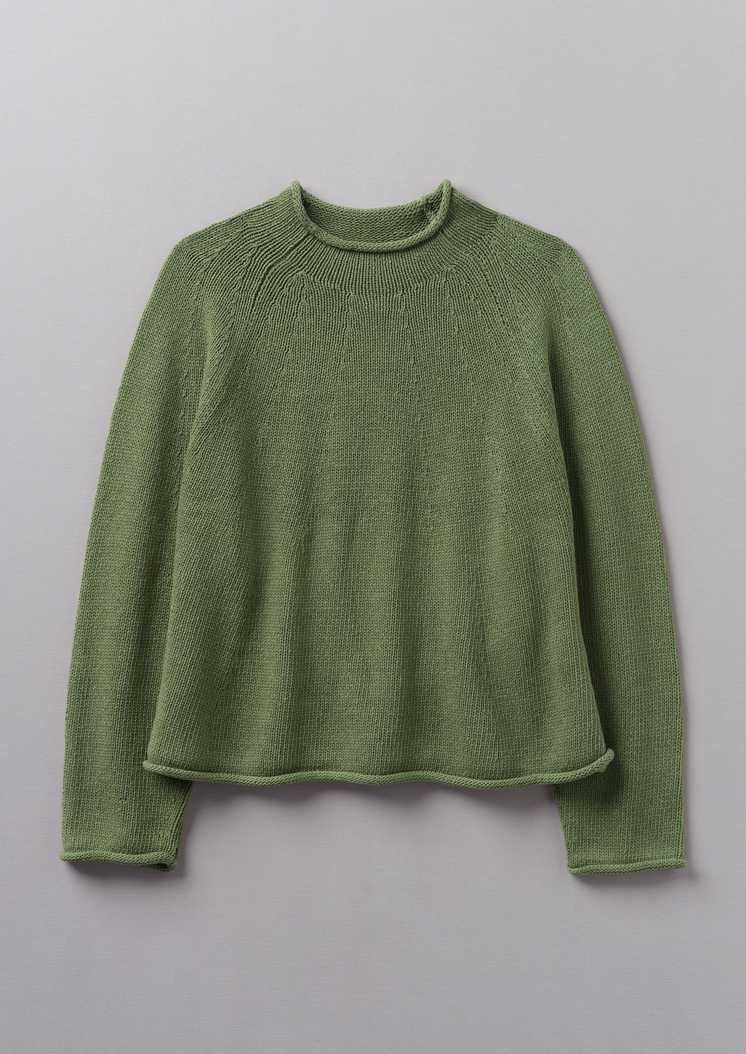 Cotton Linen Easy Sweater | Garden Green