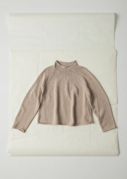 Cotton Linen Easy Sweater Parchment