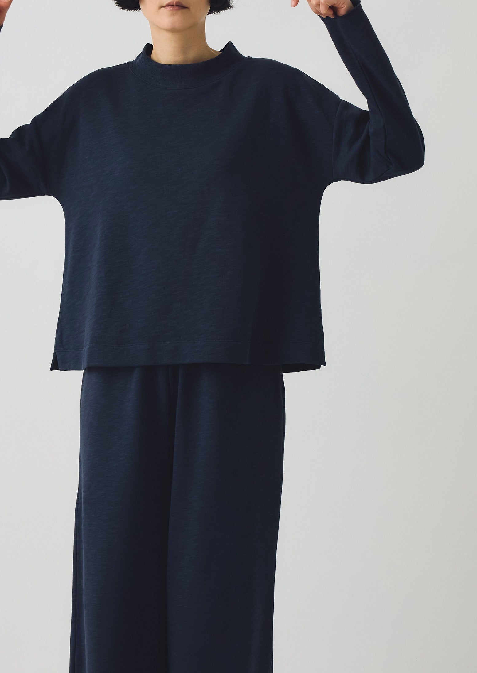 Loopback Jersey Easy Sweater | Midnight | TOAST