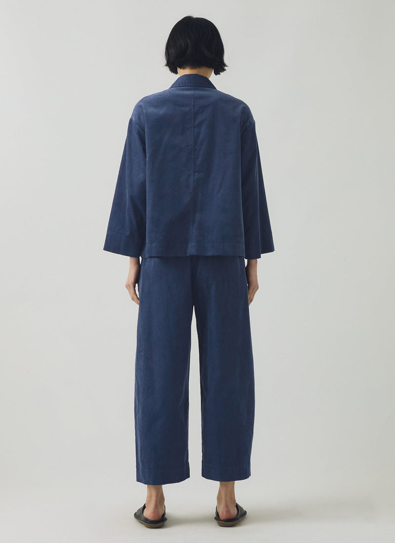 Organic Cord Shirt | Denim Blue