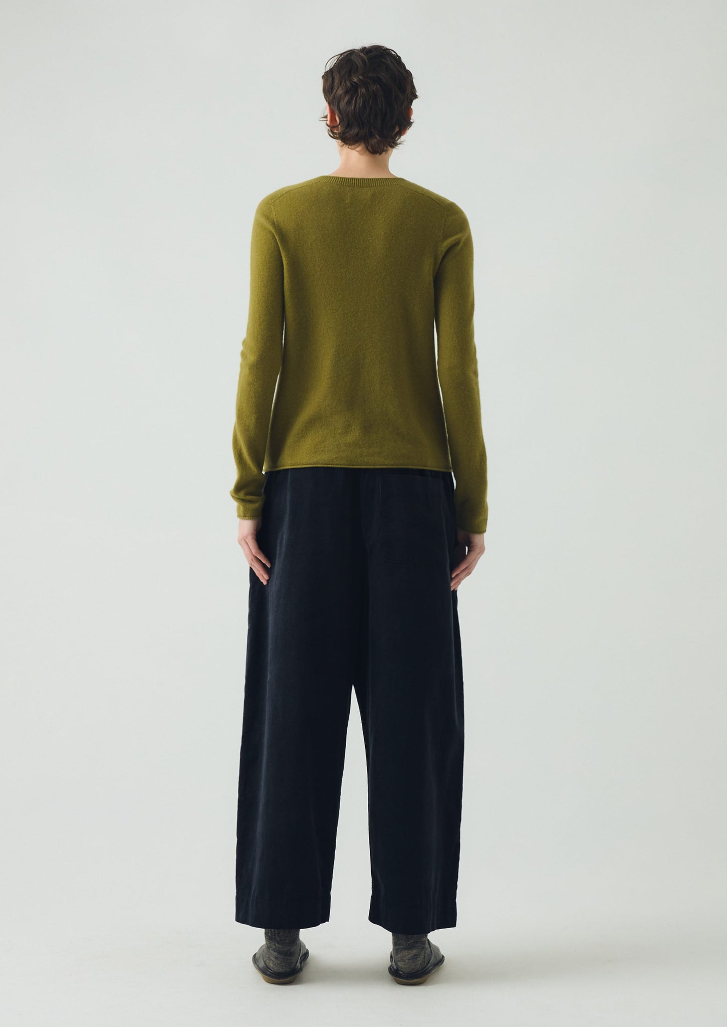 Wool Cashmere Neat Cardigan | Pear