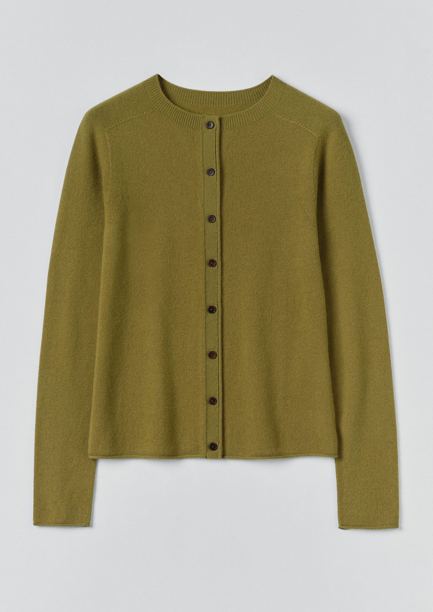 Wool Cashmere Neat Cardigan | Pear