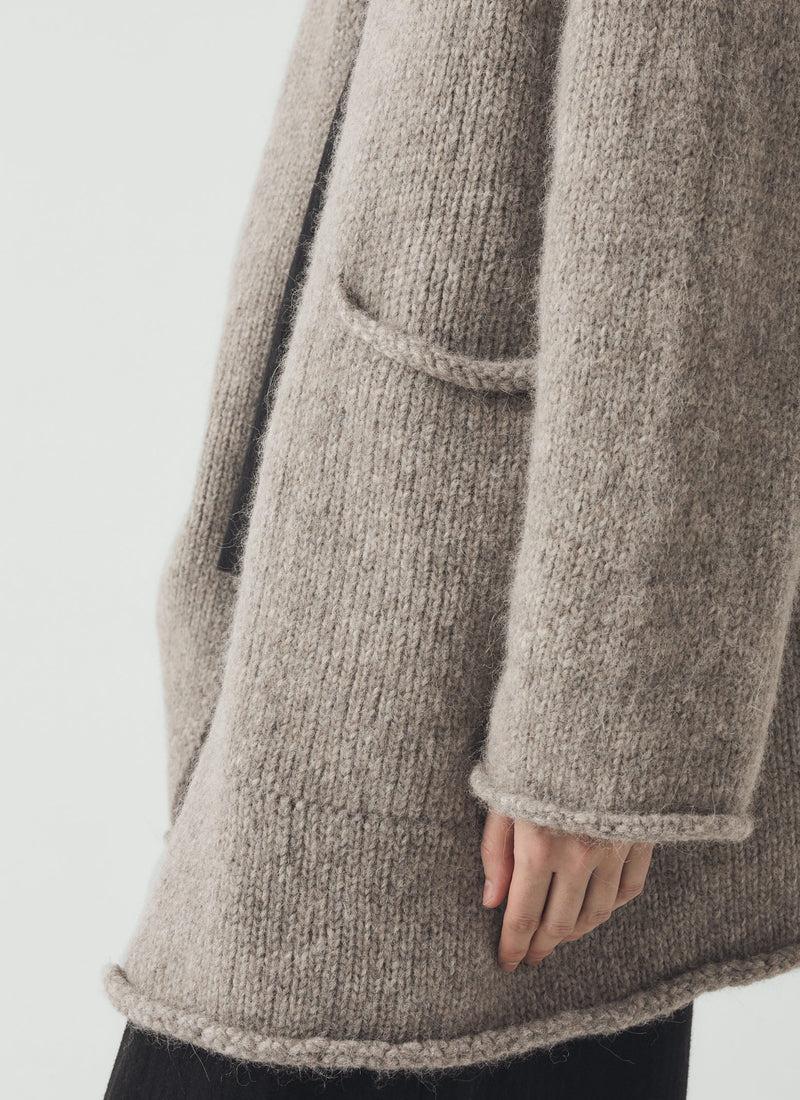 Lofty Alpaca Cardigan | Stone