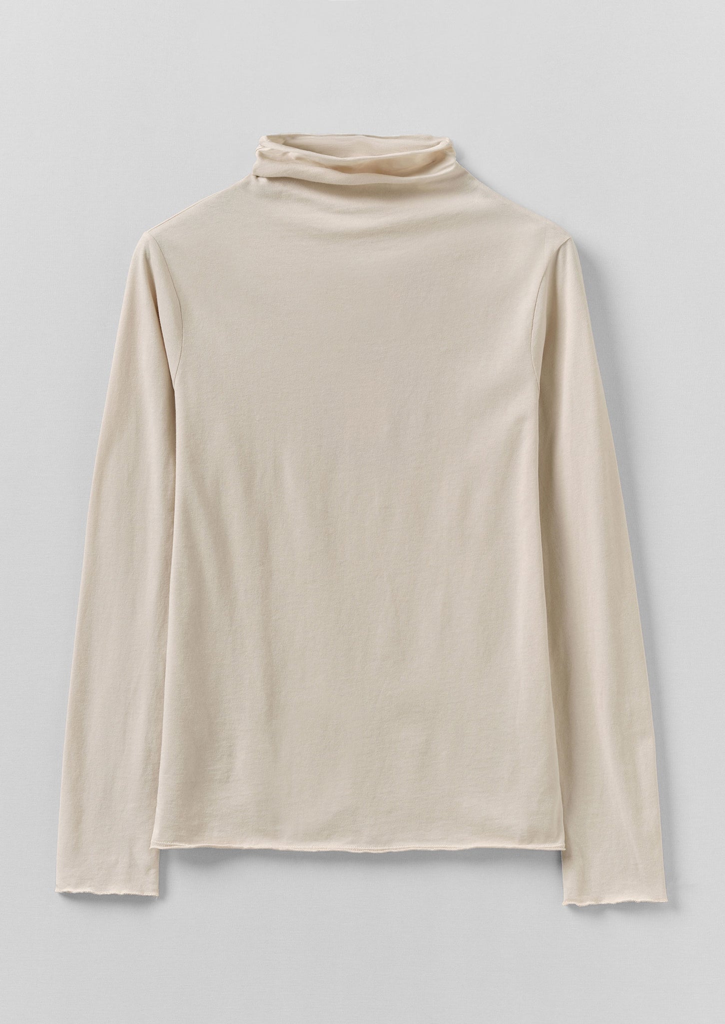 High Neck Soft Cotton Tee | Pebble Moon