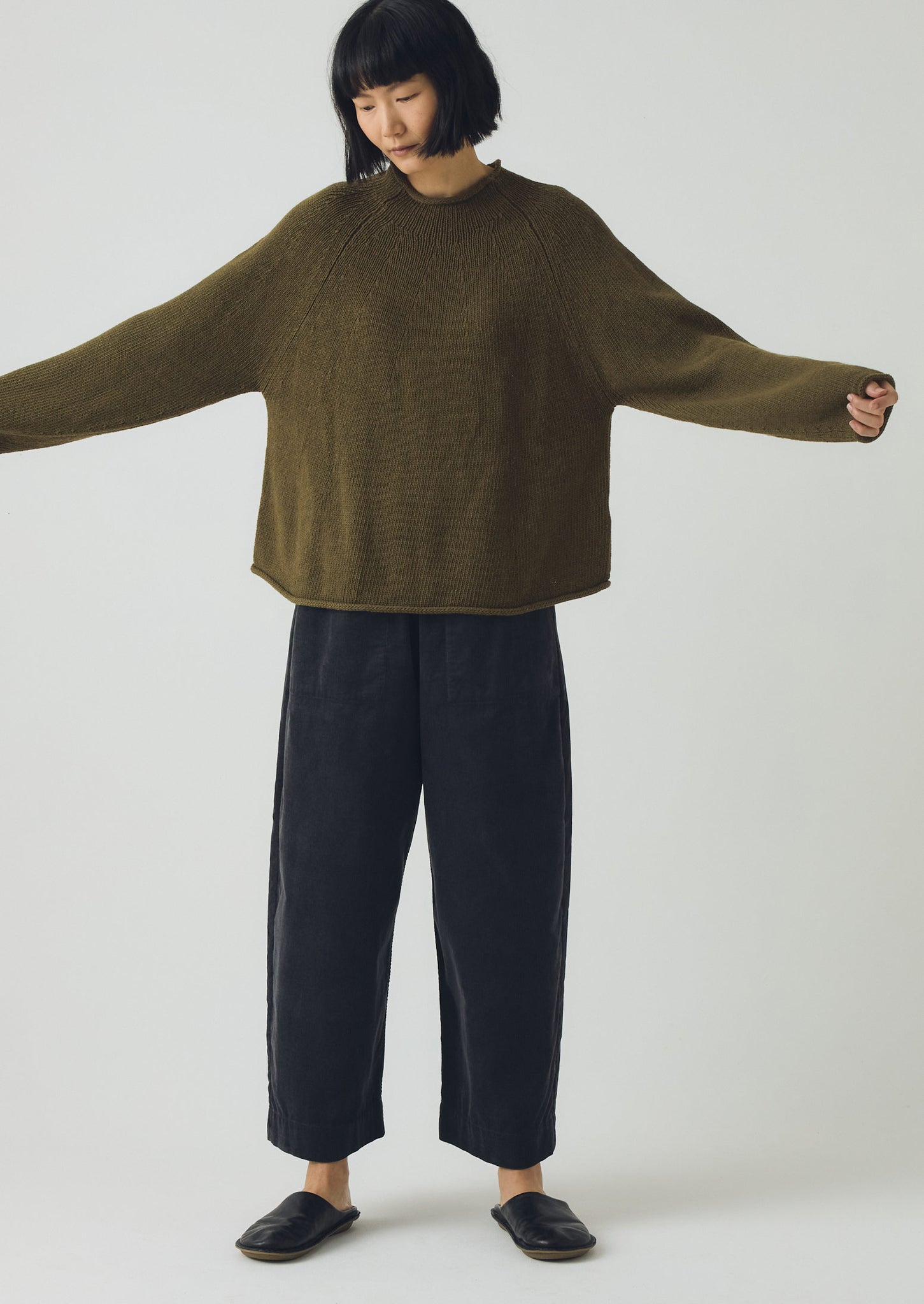 Organic Cotton Linen Easy Sweater | Montella