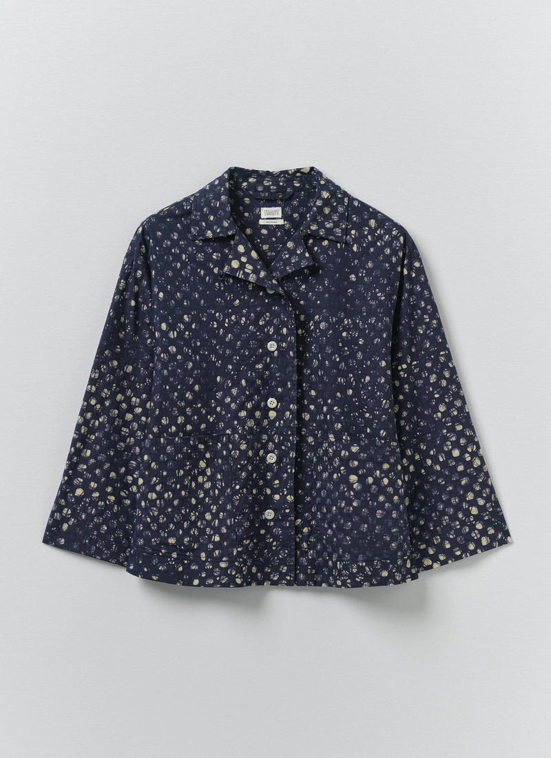 Batik Cook Check Top | Provencal Blue