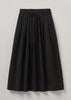 Crinkle Cotton Skirt | Black