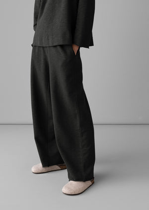 Wide leg jersey trousers sales