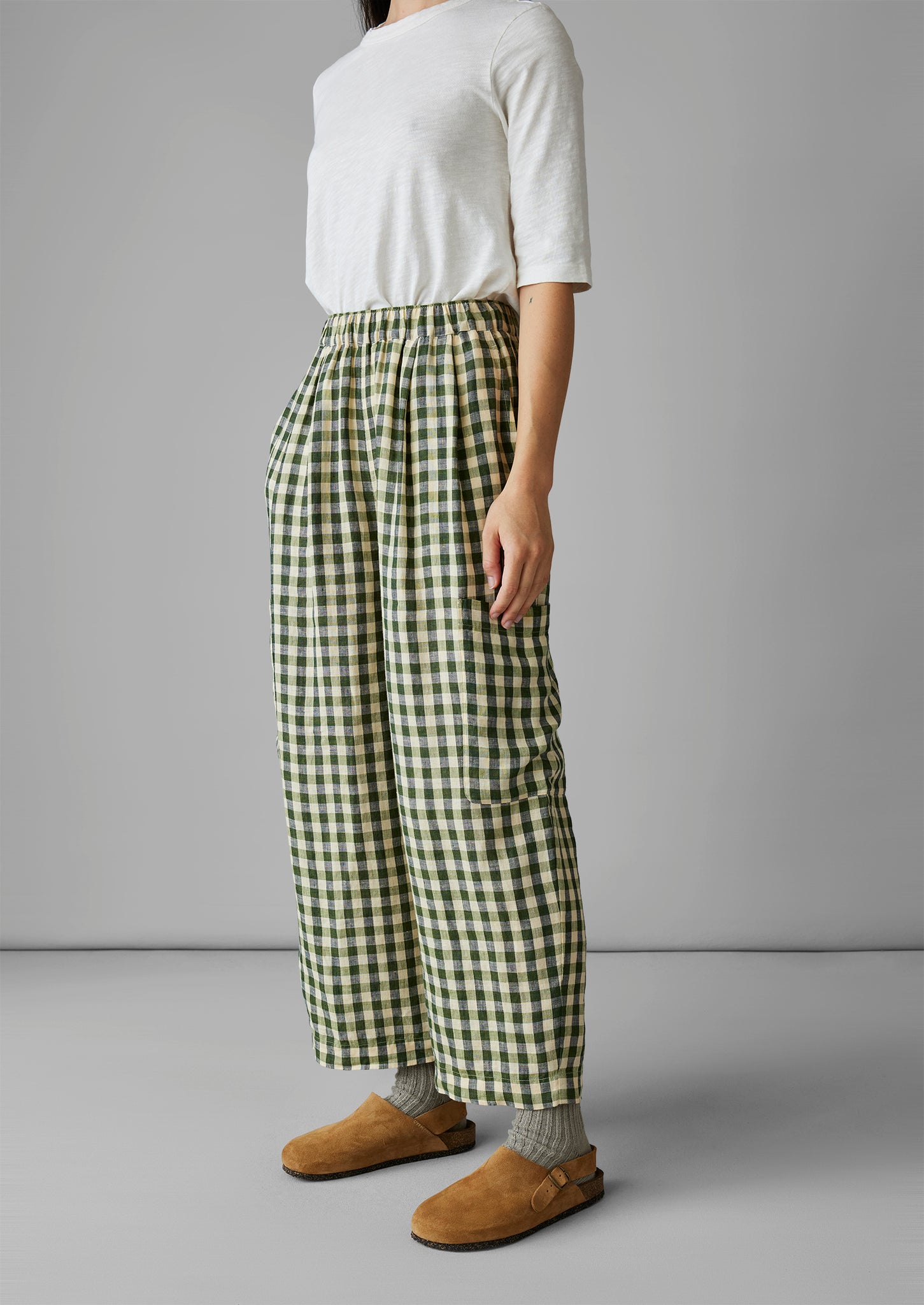 Gingham jeans hotsell