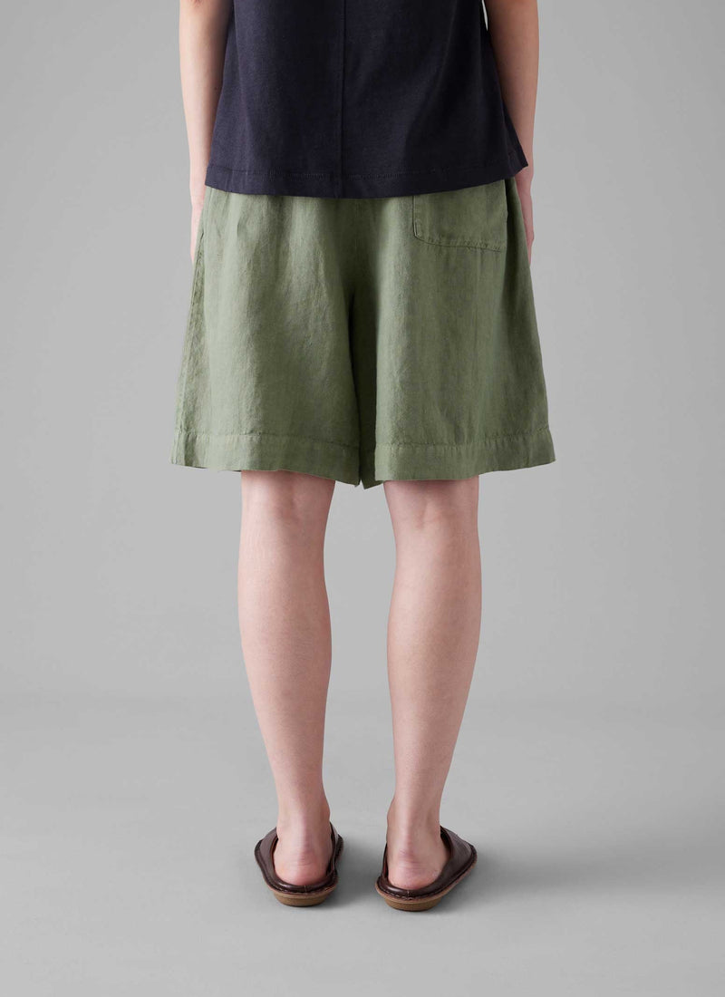 Garment Dyed Drawstring Shorts | Light Sage