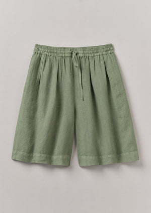 Garment Dyed Drawstring Shorts | Light Sage