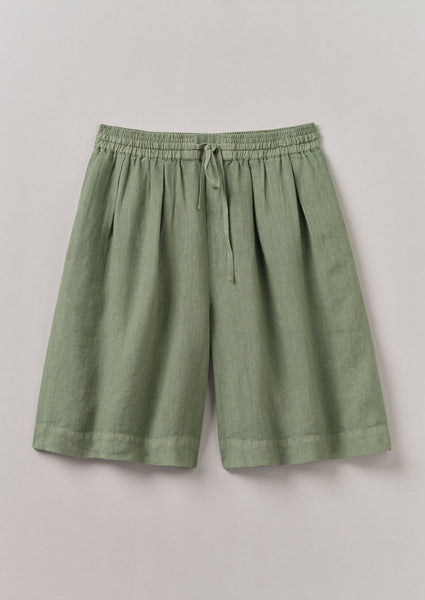 Garment Dyed Drawstring Shorts Light Sage