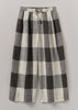 Macro Gingham Lightweight Linen Trousers | Ecru/Charcoal