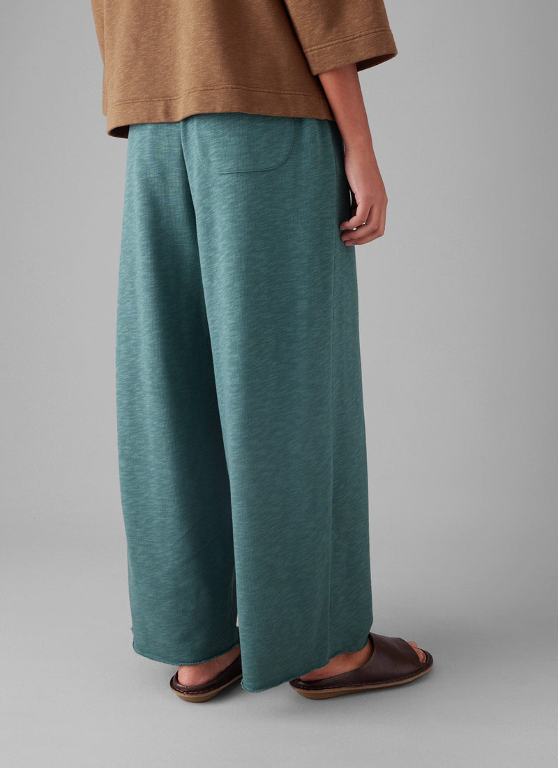 Full Length Loopback Jersey Trousers | Dusty Jade