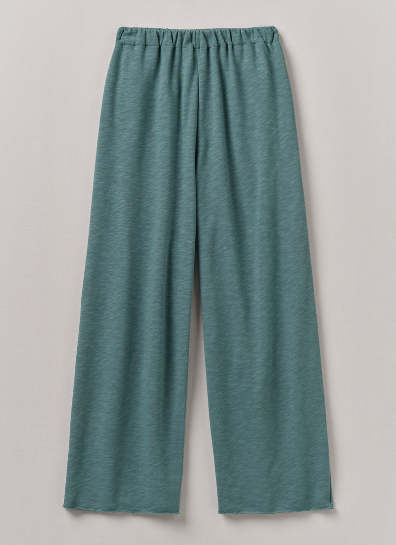 Full Length Loopback Jersey Trousers | Dusty Jade