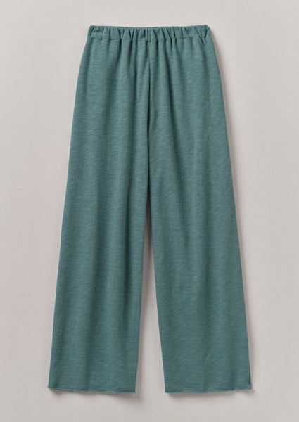 Full Length Loopback Jersey Trousers Dusty Jade