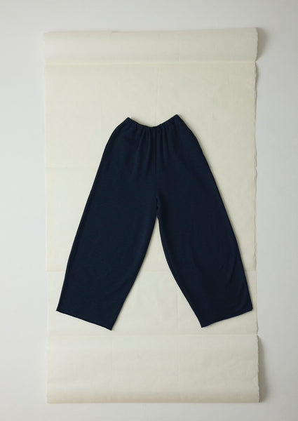 Full Length Loopback Jersey Trousers Midnight